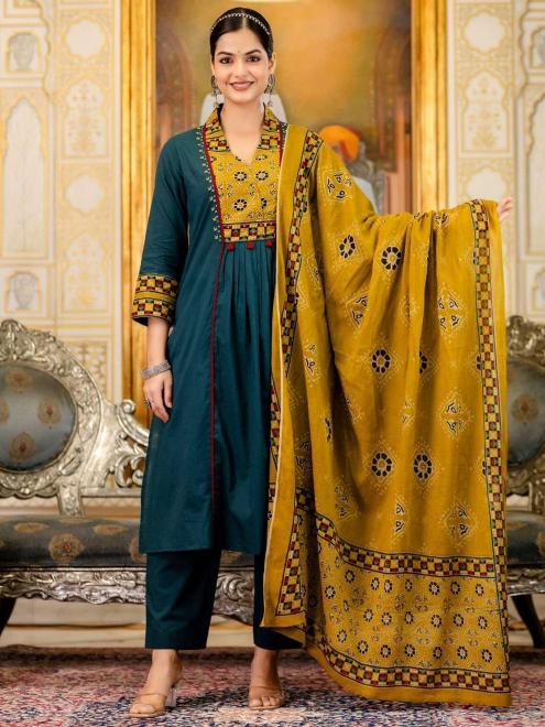 Jaipuri a-line cotton kurti design mens wholesale